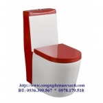 BỒN CẦU LIỀN KHỐI HỒNG KÔNG MÀU CAM  MÃ SỐ YWWY-8956